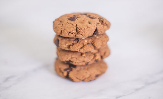 สูตรและวิธีทำคุกกี้ช็อคโกแลตชิพวีแกน (มังสวิรัติ)