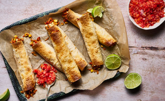 สูตร Taquitos มังสวิรัติแบบง่าย
