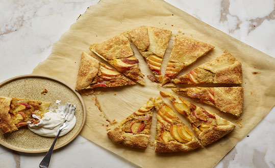 เค้กพีช galette